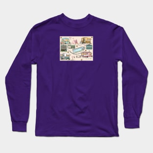 Flamingo Travel Trailer Park Long Sleeve T-Shirt